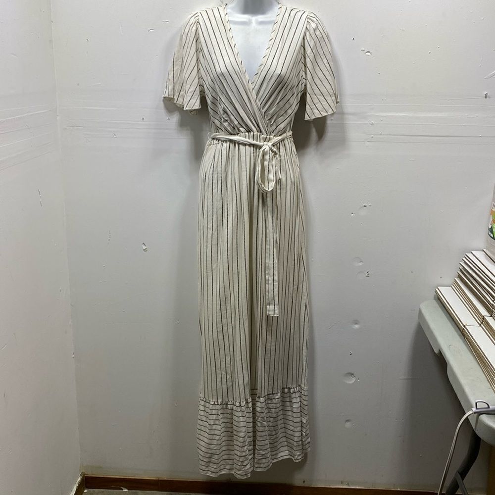 Orange Creek Striped Maxi Dress Medium